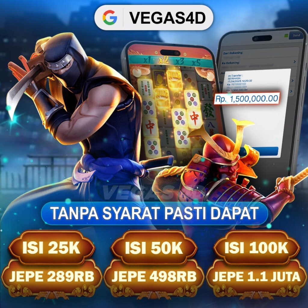 VEGAS4D Slot Gacor Maxwin Terpercaya – RTP Tertinggi & Bonus Deposit 100%